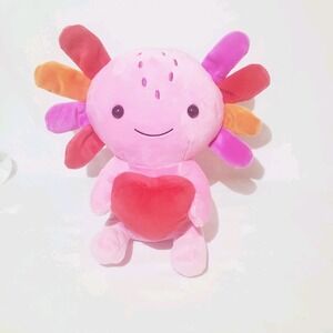 Hallmark Axolotl w Heart Valentine's Day Plush 8" Pink Stuffed Animal Toy